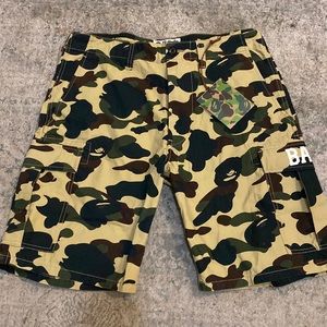 A Bathing Ape Camouflage Cargo Shorts